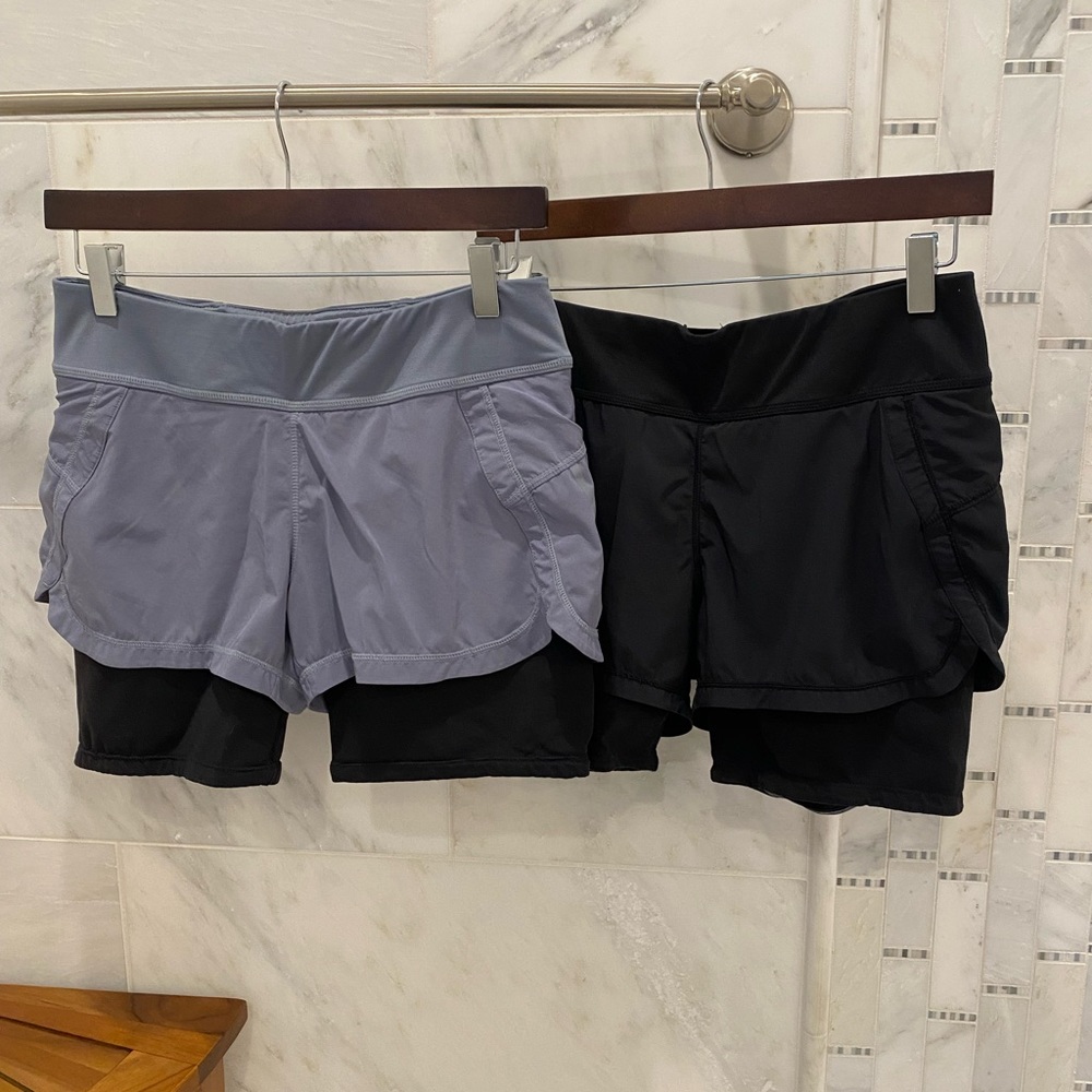 Set Of 2, Running/Workout Shorts With Built-In Li… - image 1